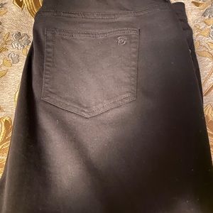 Susan graver black boot cut jeans